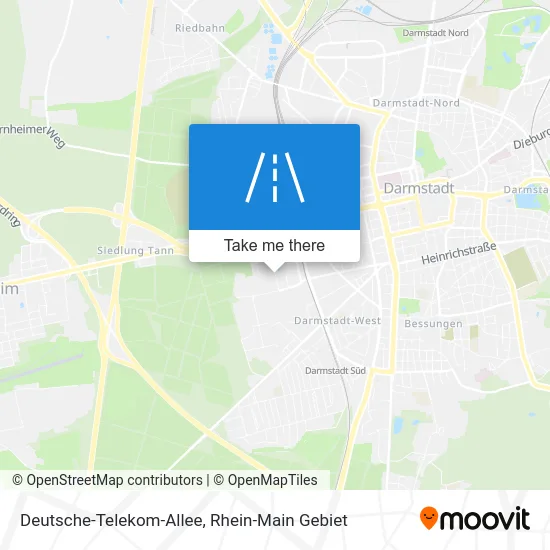 Карта Deutsche-Telekom-Allee