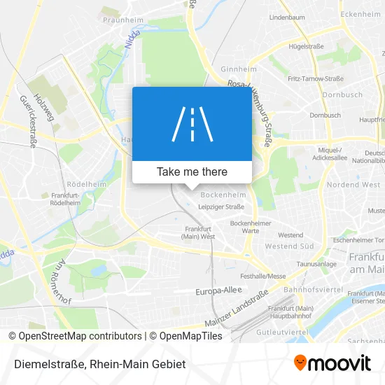 Карта Diemelstraße