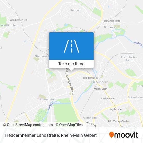 Heddernheimer Landstraße map