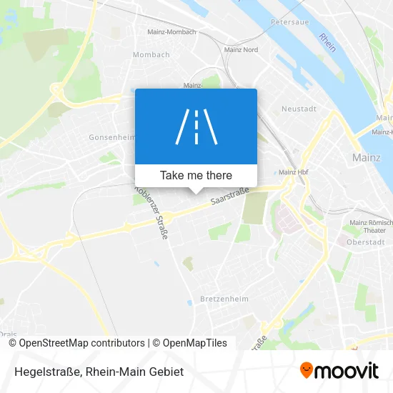 Карта Hegelstraße