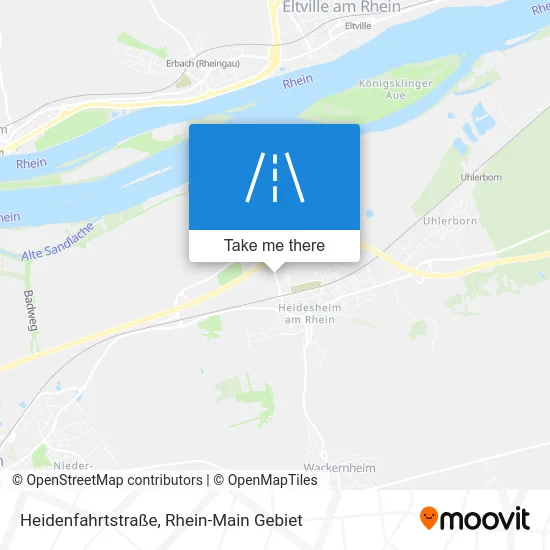 Карта Heidenfahrtstraße