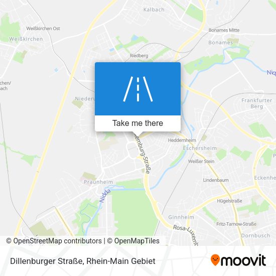 Dillenburger Straße map