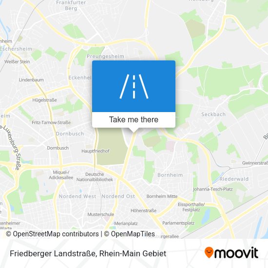 Friedberger Landstraße map