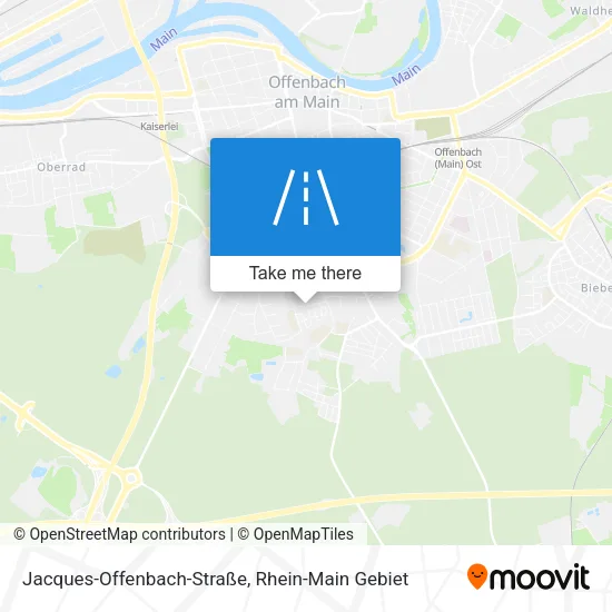 Карта Jacques-Offenbach-Straße