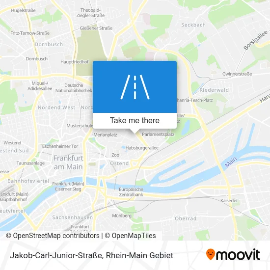 Карта Jakob-Carl-Junior-Straße