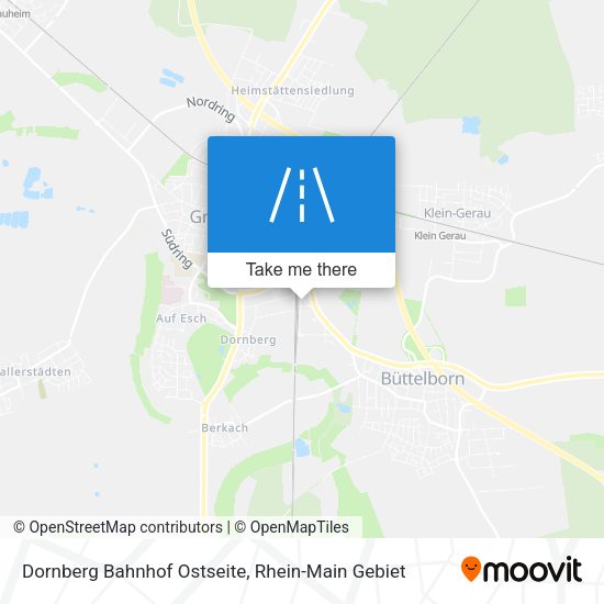 Dornberg Bahnhof Ostseite map