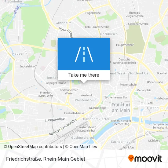 Карта Friedrichstraße