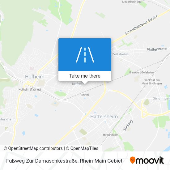 Fußweg Zur Damaschkestraße map
