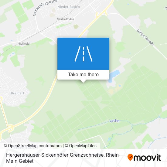 Hergershäuser-Sickenhöfer Grenzschneise map