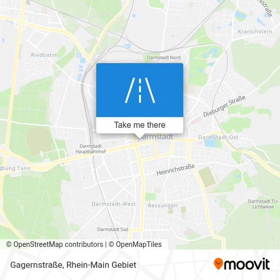 Карта Gagernstraße