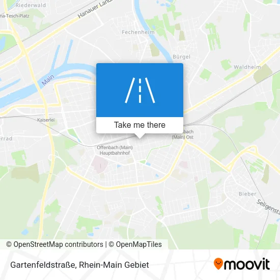 Карта Gartenfeldstraße