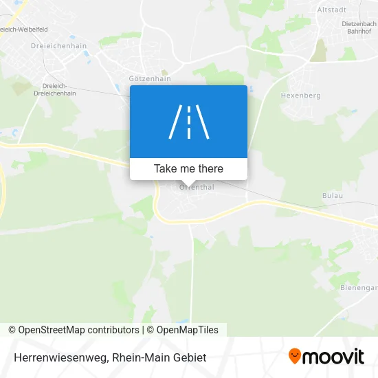 Herrenwiesenweg map