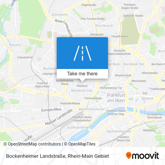 Bockenheimer Landstraße map