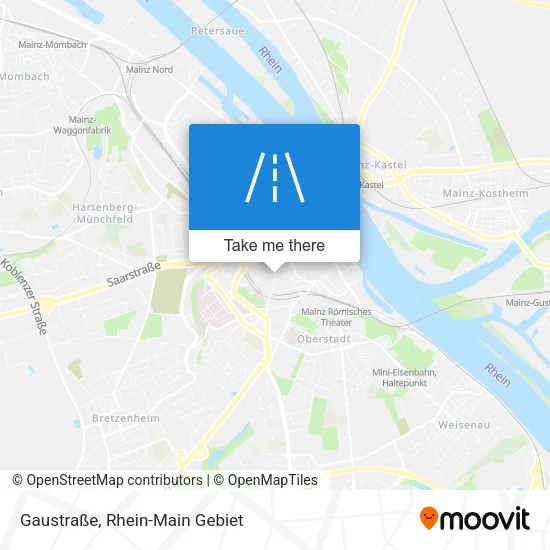 Карта Gaustraße