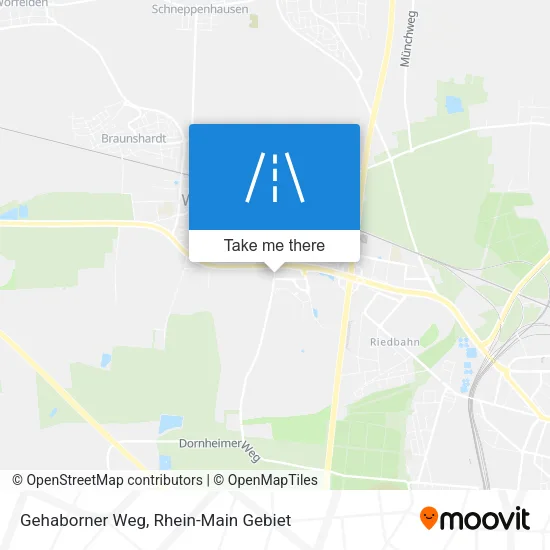 Карта Gehaborner Weg