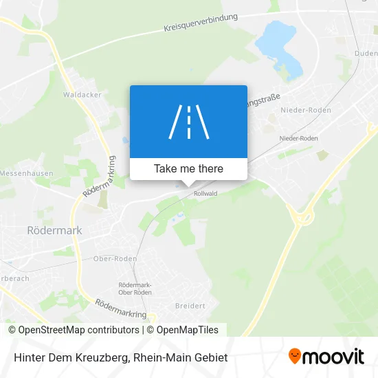 Карта Hinter Dem Kreuzberg