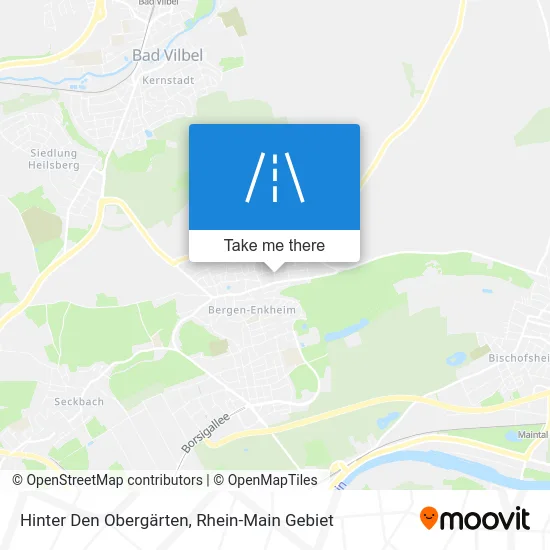 Карта Hinter Den Obergärten