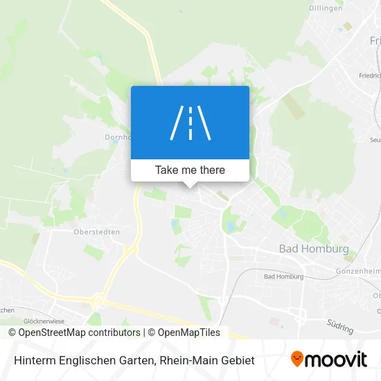 Карта Hinterm Englischen Garten