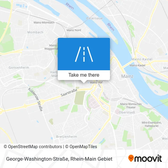 Карта George-Washington-Straße