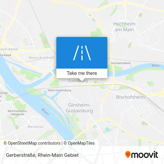 Карта Gerberstraße