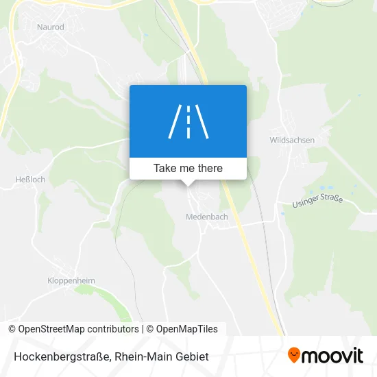 Карта Hockenbergstraße