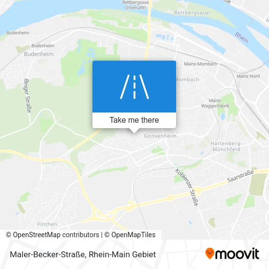 Карта Maler-Becker-Straße