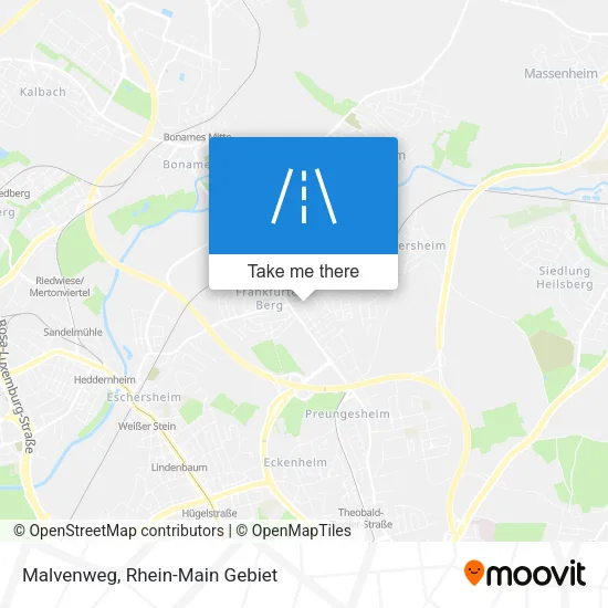 Карта Malvenweg