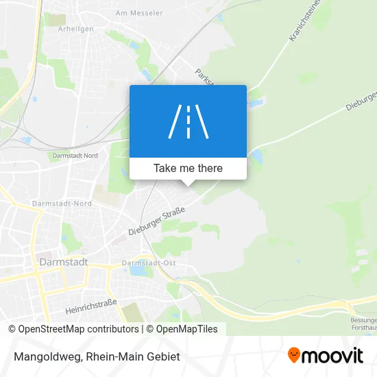 Mangoldweg map