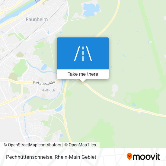Pechhüttenschneise map