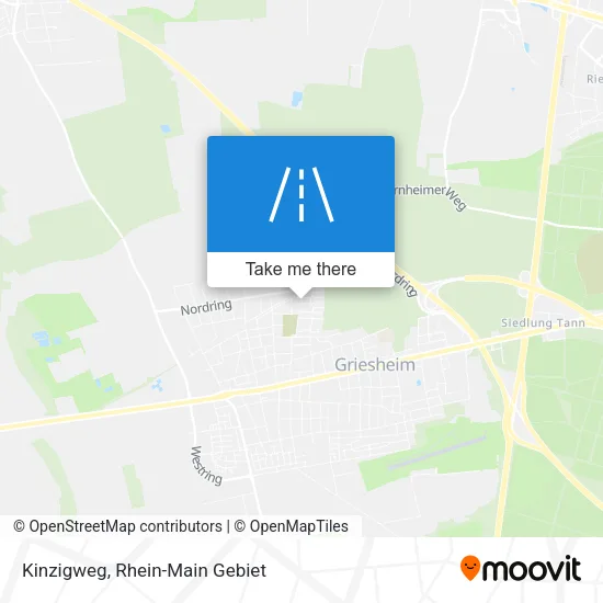 Карта Kinzigweg