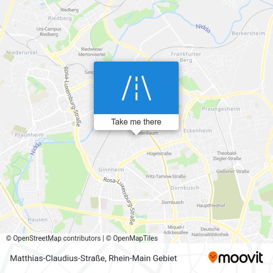 Карта Matthias-Claudius-Straße