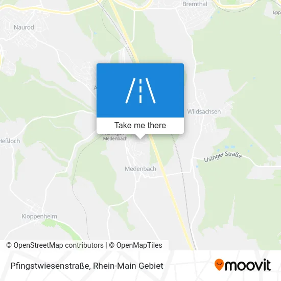Карта Pfingstwiesenstraße