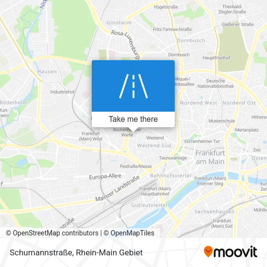 Карта Schumannstraße