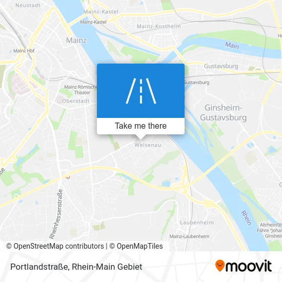 Карта Portlandstraße