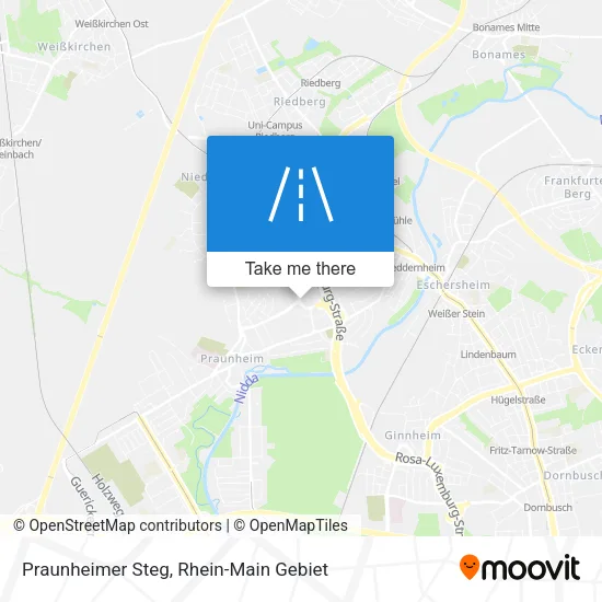 Карта Praunheimer Steg