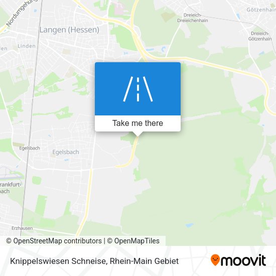 Knippelswiesen Schneise map