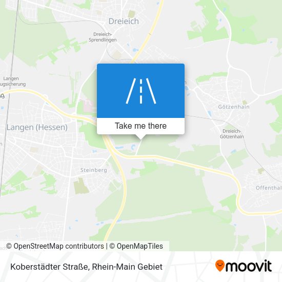 Koberstädter Straße map