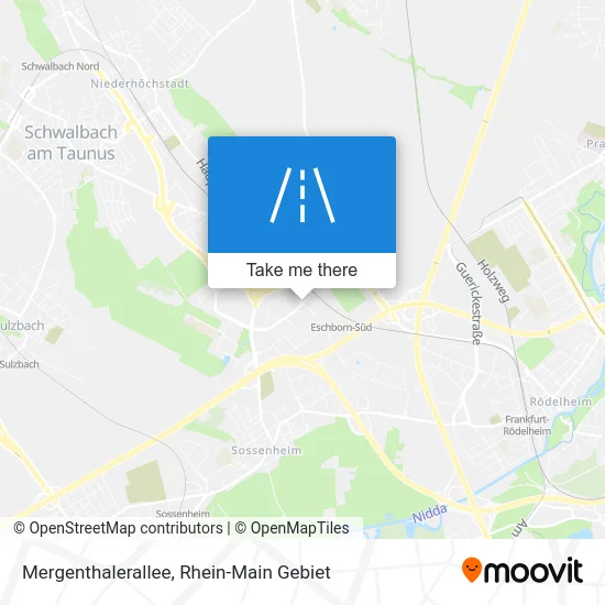 Карта Mergenthalerallee