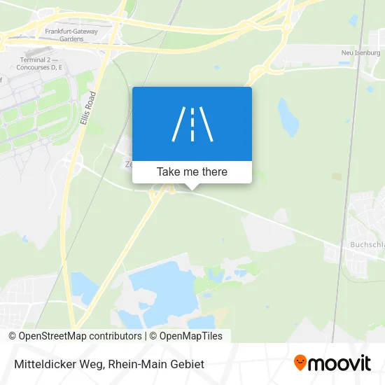 Карта Mitteldicker Weg