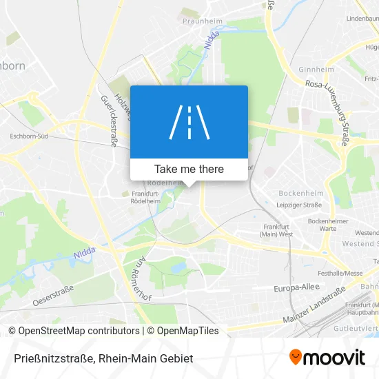 Карта Prießnitzstraße