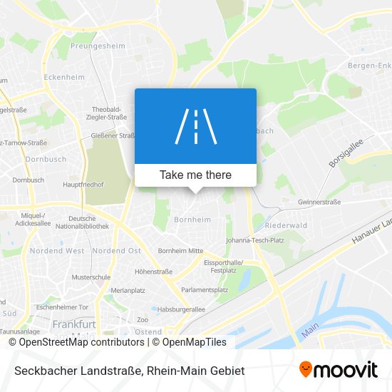 Seckbacher Landstraße map