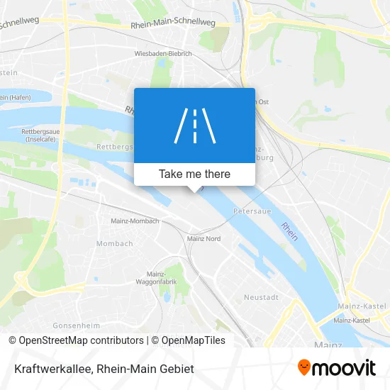 Карта Kraftwerkallee