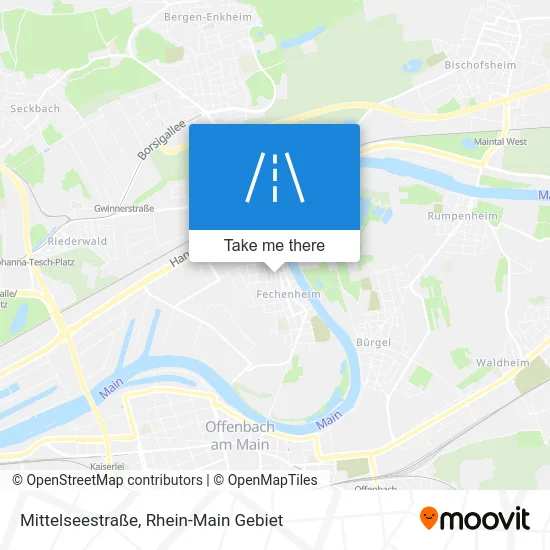 Карта Mittelseestraße