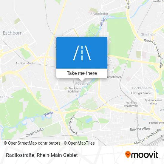 Карта Radilostraße
