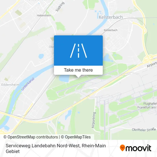 Карта Serviceweg Landebahn Nord-West