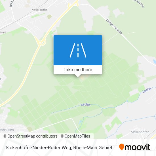 Sickenhöfer-Nieder-Röder Weg map