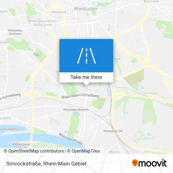 Карта Simrockstraße