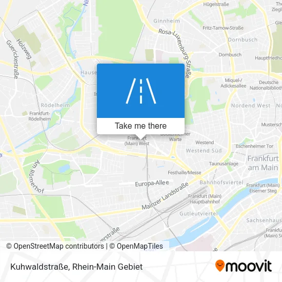 Карта Kuhwaldstraße