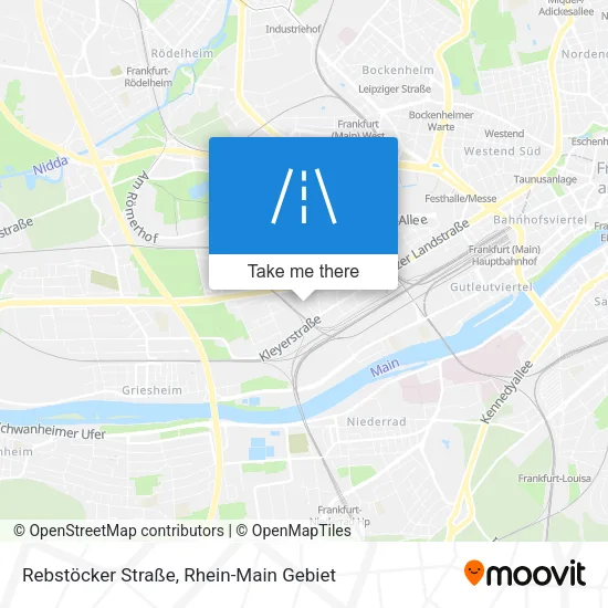 Карта Rebstöcker Straße