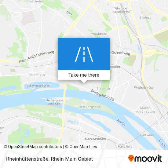 Rheinhüttenstraße map